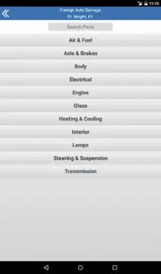 Foreign Auto Salvage, Inc. android App screenshot 1